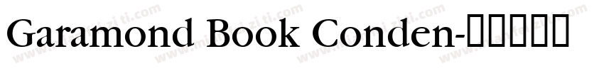 Garamond Book Conden字体转换
